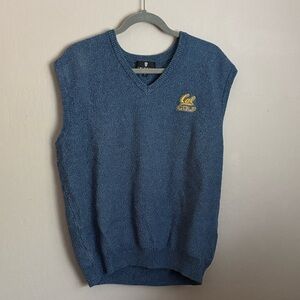 Twin hill Golf Company Cal Bears Golf-Blue V-Neck Men's Sweater size large